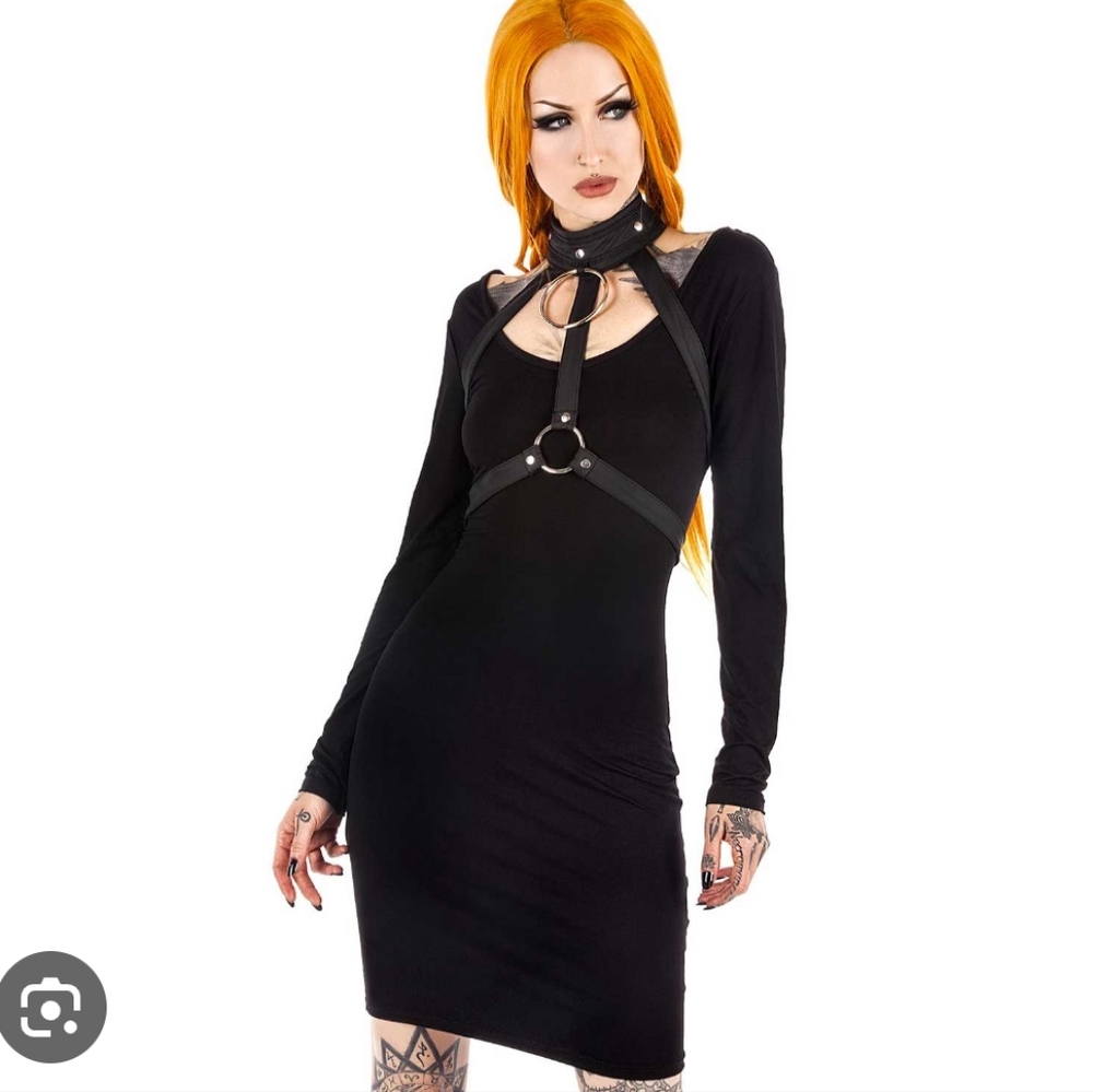 Jett Black She's Hot midi dress- XL